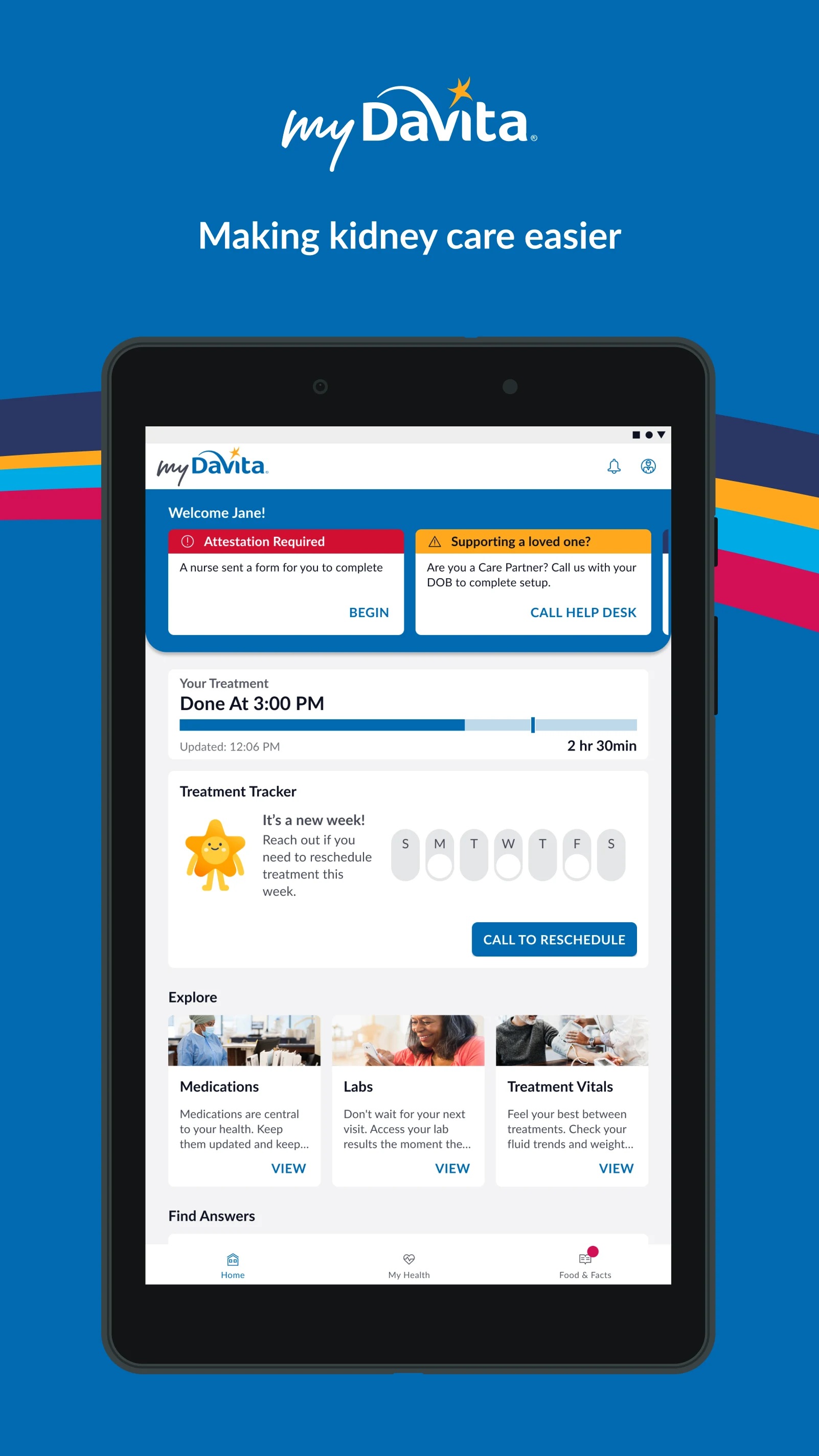 myDaVita screenshot